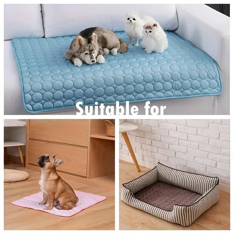 Sommer-Kühlmatte für Hunde & Katzen – Atmungsaktiv, waschbar